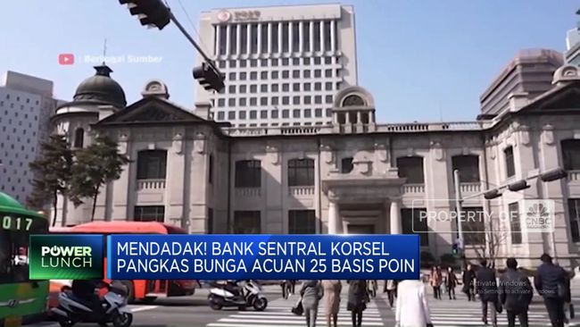 Langsung! Bank Sentral Korea Selatan Memangkas Suku Bunga Acuan sebesar 25 Basis Poin