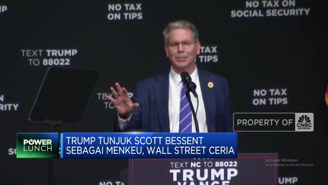 Trump Pilih Scott Bessent Sebagai Menteri Keuangan, Wall Street Tertawa Ceria